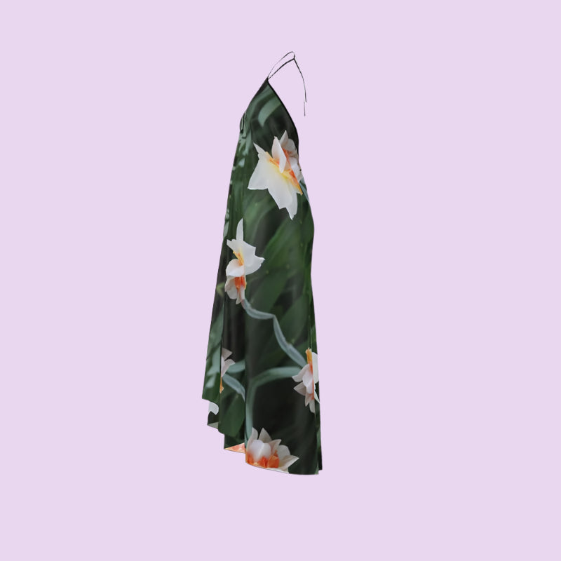 Ivory Bloom Slip Dress