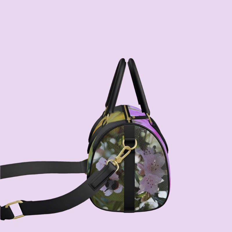 Sinfully Floral - Mini Leather Duffle