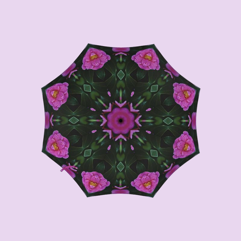 Camellia Eclipse - Mini Auto Umbrella