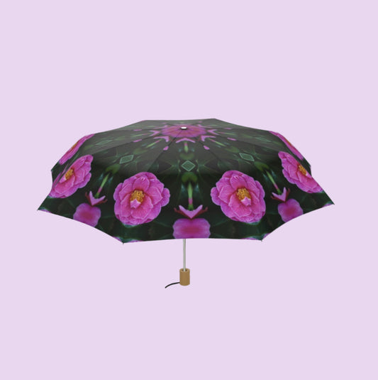 Camellia Eclipse - Mini Auto Umbrella